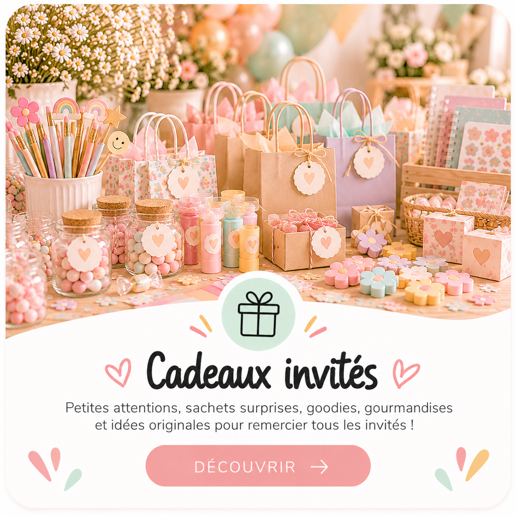 cadeaux invités pastel et gourmands