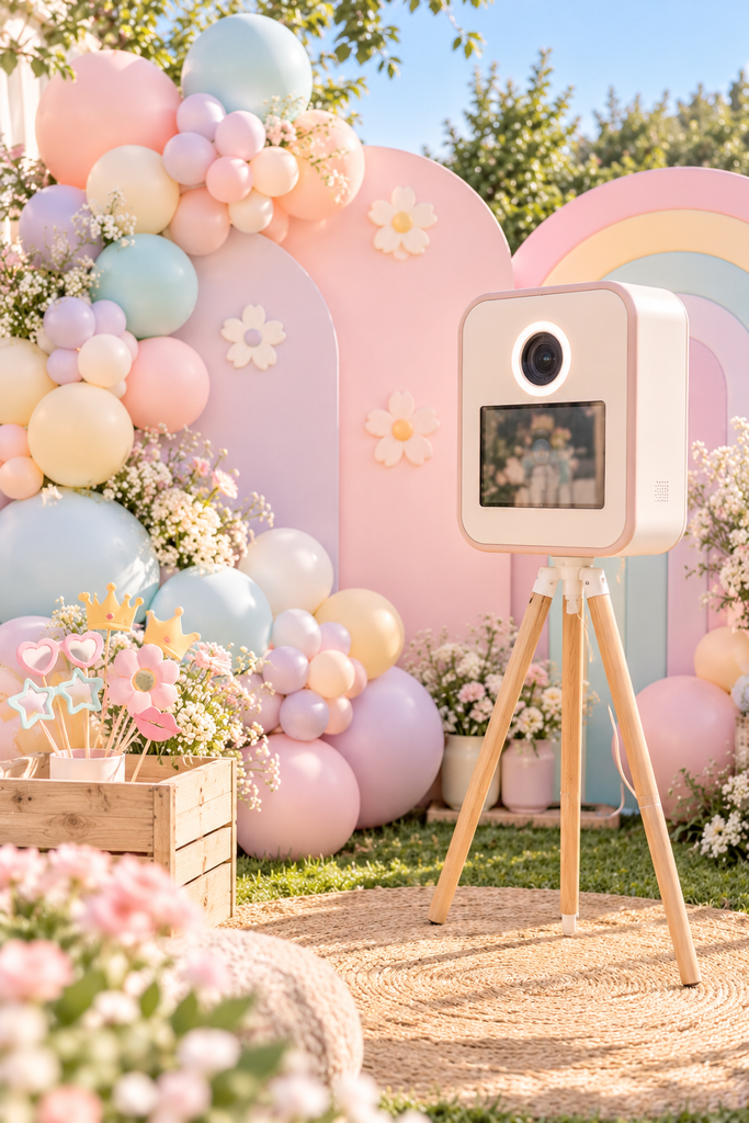 Mes Petits Plus Pastel photobooth pastel au jardin enchanté